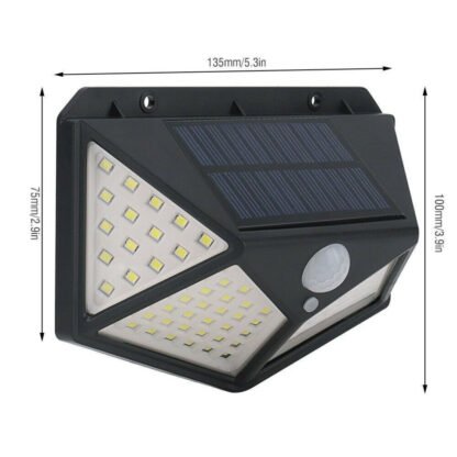 Solar Power 100 LED: 5 Faretti Solari Super Luminosi con Sensore di Movimento [OFFERTA 4+1] - immagine 5