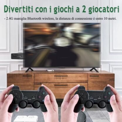 Console Retrò con 2 Joystick Wireless e 10.100+ Giochi Preinstallati - immagine 7