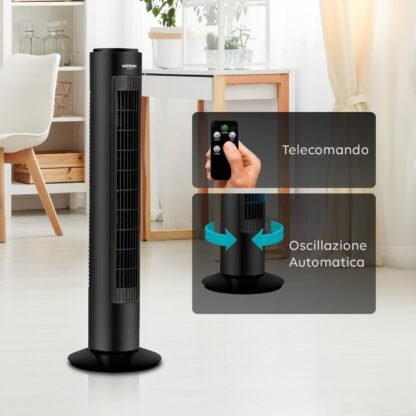 Wintem Airy – Ventilatore a Torre Potente e Silenzioso con Telecomando, Timer e Oscillazione 75° - immagine 3