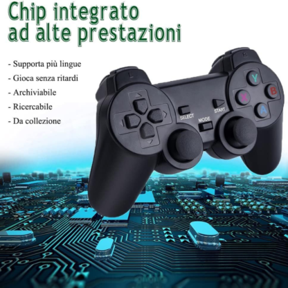 Console Retrò con 2 Joystick Wireless e 10.100+ Giochi Preinstallati - immagine 2